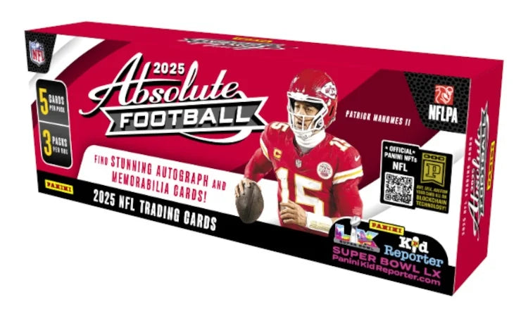 2025 Panini Absolute Football Hobby 12 Box Case (Ships Sealed Only)