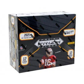 2025 Panini Prizm Black Football Hobby 12 Box Case (Ships Sealed Only) - B