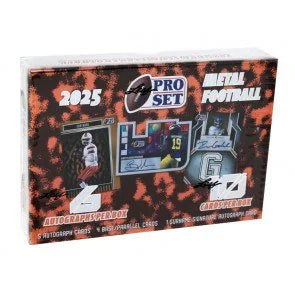2025 Pro Set Metal Football Hobby 10 Box Case (Ships Sealed Only)