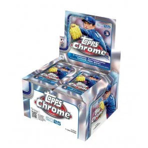 2025 Topps Chrome Baseball Jumbo Box 12 Packs (Ships Sealed Only)