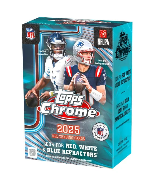 2025 Topps Chrome Football Blaster 40 Box Case (Ships Sealed Only) - B
