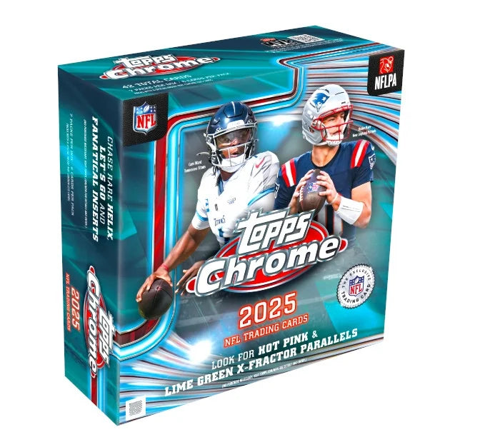 2025 Topps Chrome Football Mega 20-Box Case (Ships Sealed Only) - D