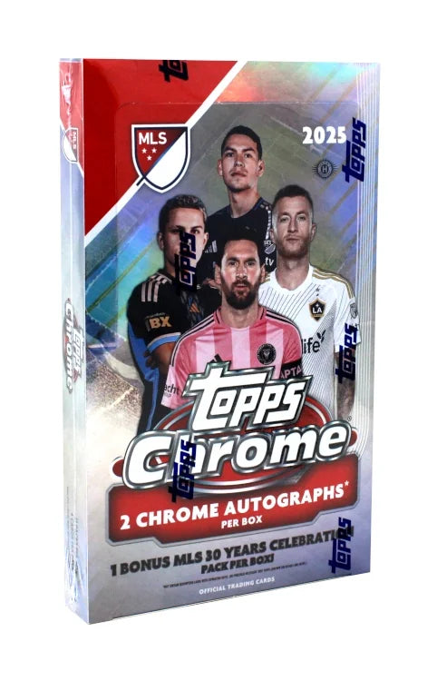 2025 Topps MLS Chrome Soccer Hobby Box (Ships Sealed Only)