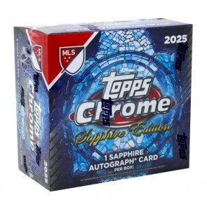 2025 Topps MLS Chrome Sapphire 10 Box Case (Ships Sealed Only)