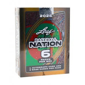 2026 Leaf Baseball Nation Hobby 10 Box Case (Ships Sealed Only) - B