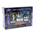 2026 Leaf Metal Football Jumbo 8 Box Case (Ships Sealed Only)