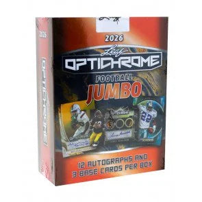 2026 Leaf Optichrome Football Jumbo Box (Ships Sealed Only)