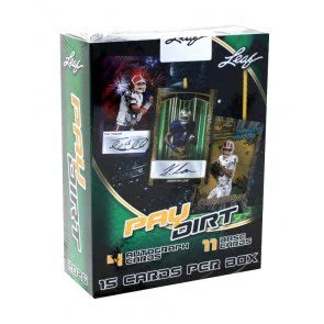 2026 Leaf Paydirt Football Hobby Box (Ships Sealed Only)