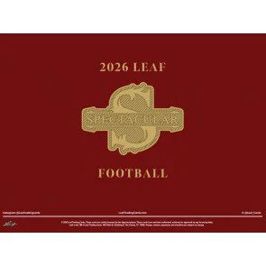 2026 Leaf Spectacular Football 3 Box Case (Ships Sealed Only)