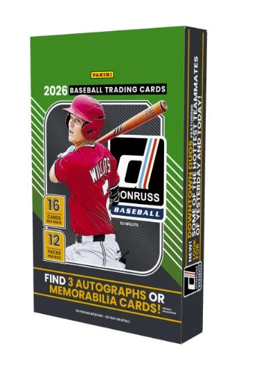 2026 Panini Donruss Baseball Hobby 12 Box Case (Ships Sealed Only) - B3