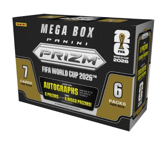 2026 Panini Prizm World Cup Soccer Hobby Mega | 20 Box Case (Ships Sealed Only)