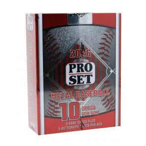 2026 Pro Set Metal Baseball Hobby 10 Box Case (Ships Sealed Only)