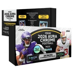 2026 Pulse Aura Chrome Football Max Edition Box (Ships Sealed Only)