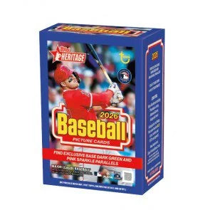 2026 Topps Heritage Baseball Blaster Box 8 Packs (Ships Sealed Only)