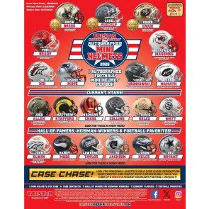 2026 Tristar Hidden Treasures Autographed Football Mini Helmet Box (Ships Sealed Only)
