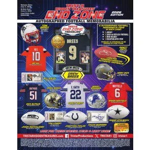 2026 Tristar Hidden Treasures End Zone Autographed Football (Ships Sealed Only)
