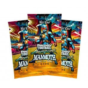2026 Wild Card Fantasy Football Atompunk Mammoth Football 100 Pack (Ships Sealed Only)