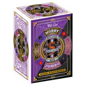 2026 Wild Card Five Card Draw Stacked Deck Football Hobby Jumbo 20 (Ships Sealed Only)