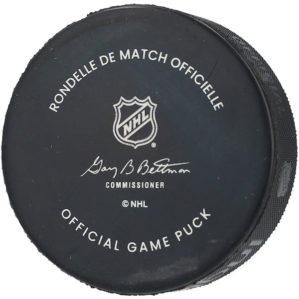 Brent Burns Colorado Avalanche Autographed Fanatics Authentic Official Game Puck with "Burnzie" Inscription