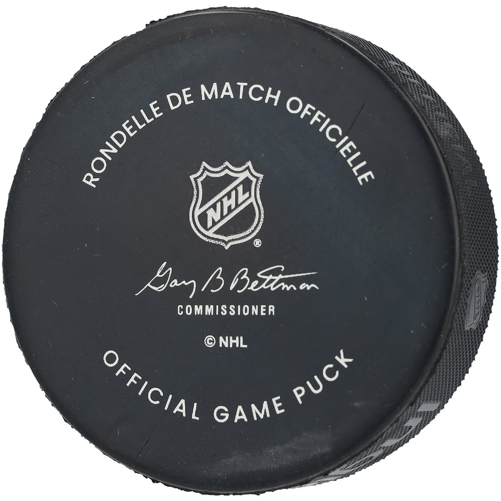 Brent Burns Colorado Avalanche Autographed Fanatics Authentic Official Game Puck with "Burnzie" Inscription