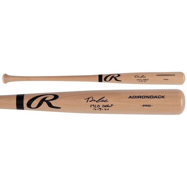 Brooks Lee Minnesota Twins Autographed Fanatics Authentic Rawlings Pro Bat with "MLB Debut 7-3-24" Inscription