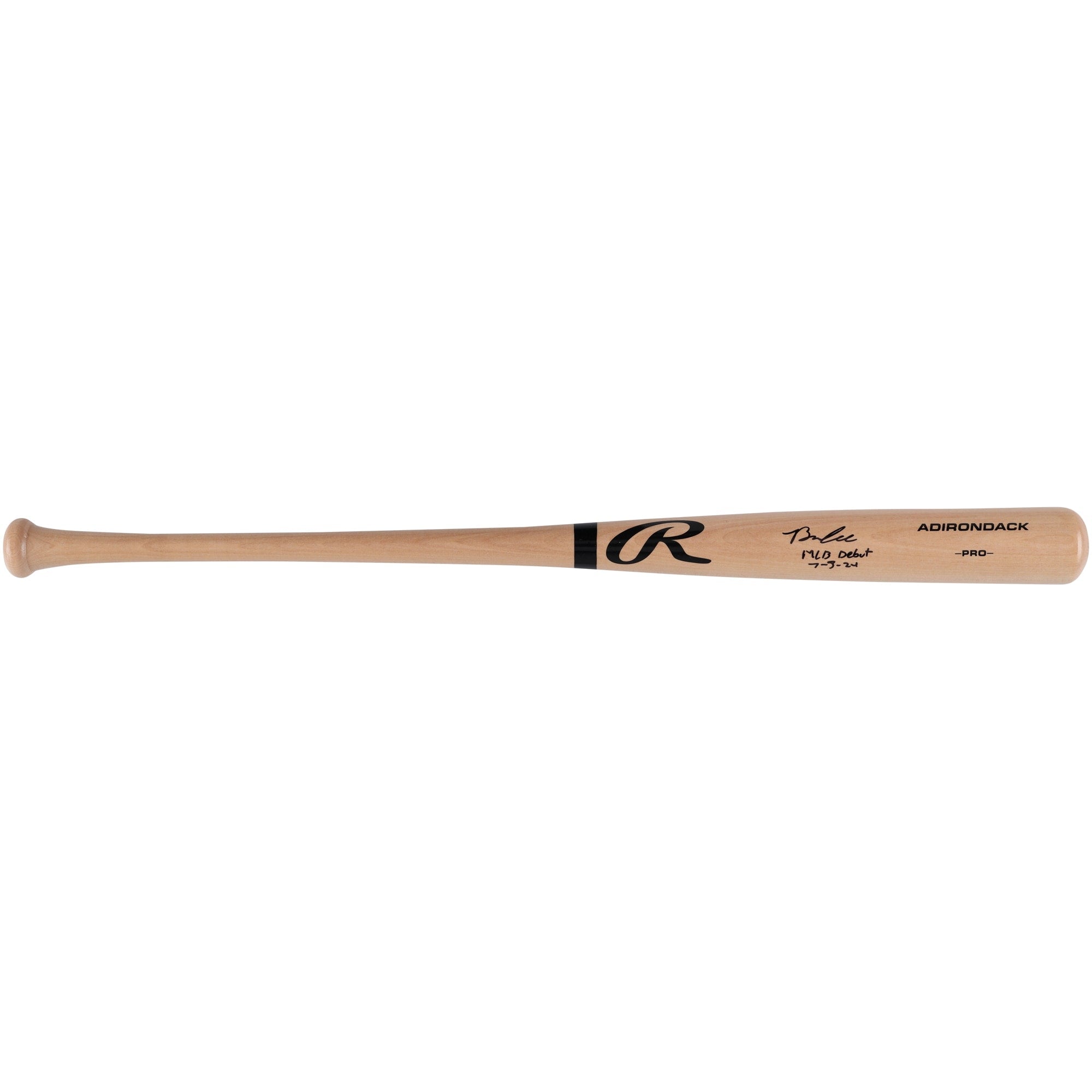 Brooks Lee Minnesota Twins Autographed Fanatics Authentic Rawlings Pro Bat with "MLB Debut 7-3-24" Inscription