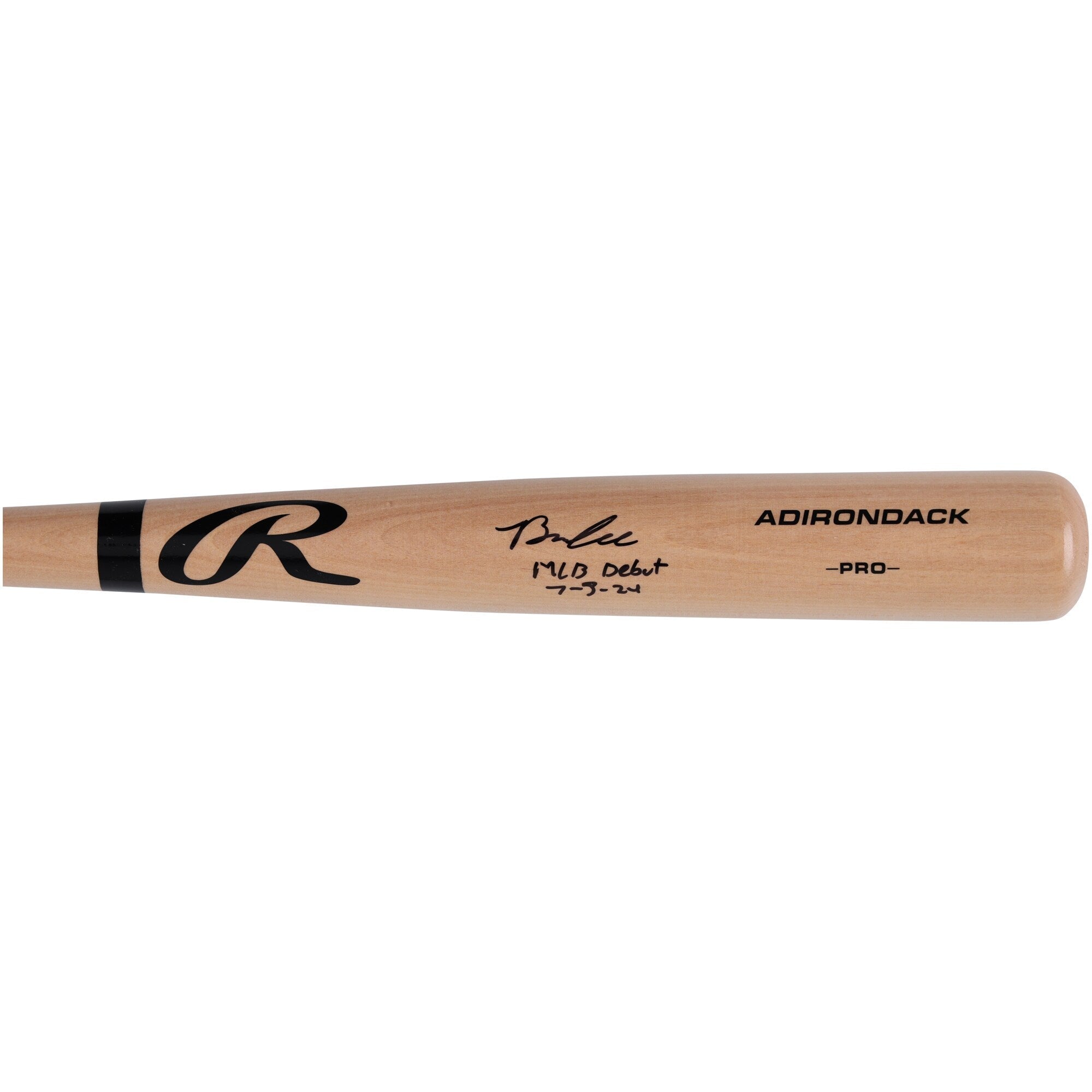 Brooks Lee Minnesota Twins Autographed Fanatics Authentic Rawlings Pro Bat with "MLB Debut 7-3-24" Inscription
