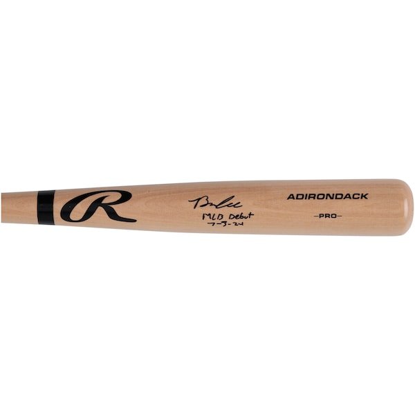 Brooks Lee Minnesota Twins Autographed Fanatics Authentic Rawlings Pro Bat with "MLB Debut 7-3-24" Inscription