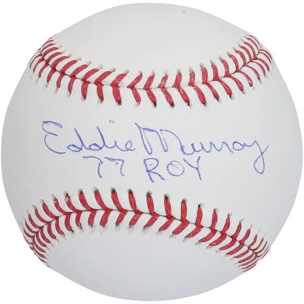 Eddie Murray Signed Baseball | 77 ROY Inscription