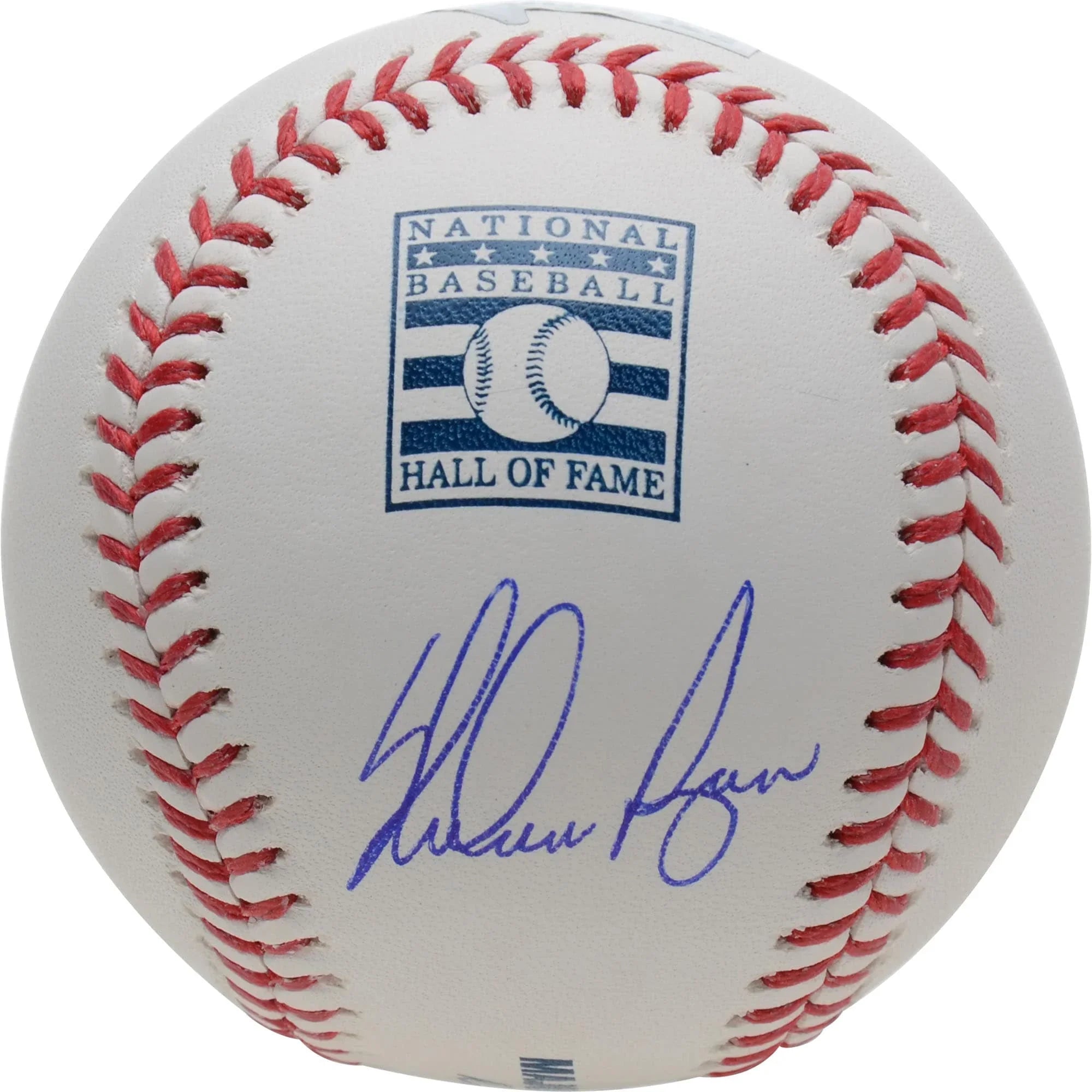 Nolan Ryan Signed Hall of Fame Logo Baseball Texas Rangers