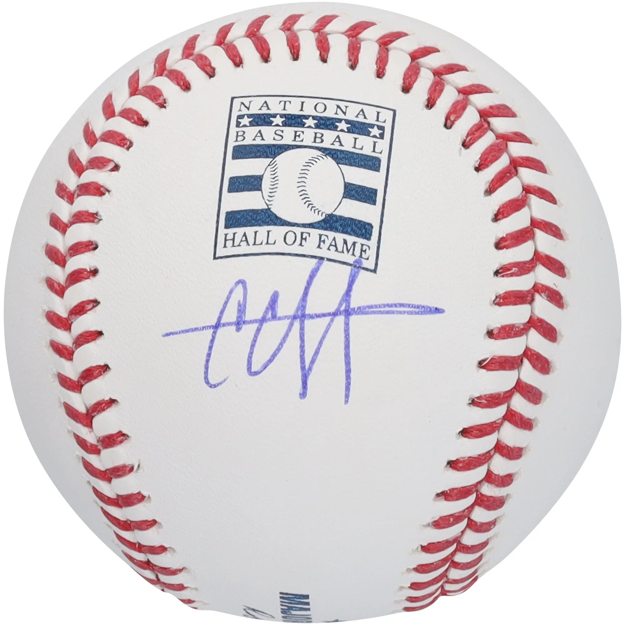 CC Sabathia Signed Hall of Fame Logo Baseball Yankees