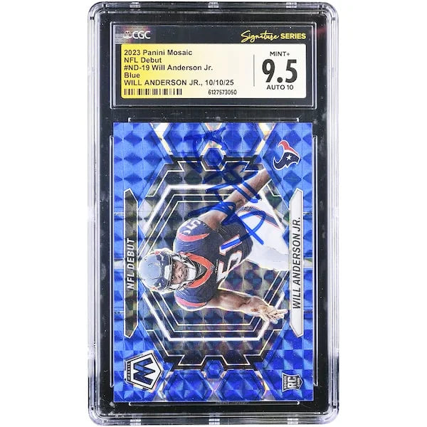 Will Anderson Jr. Signed 2023 Panini Mosaic Rookie Card | CGC 9.5