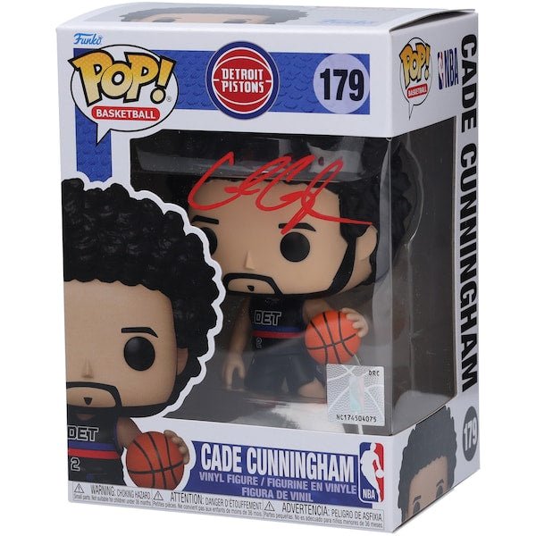 Cade Cunningham Detroit Pistons Autographed Fanatics Authentic Funko Pop! Vinyl Figurine