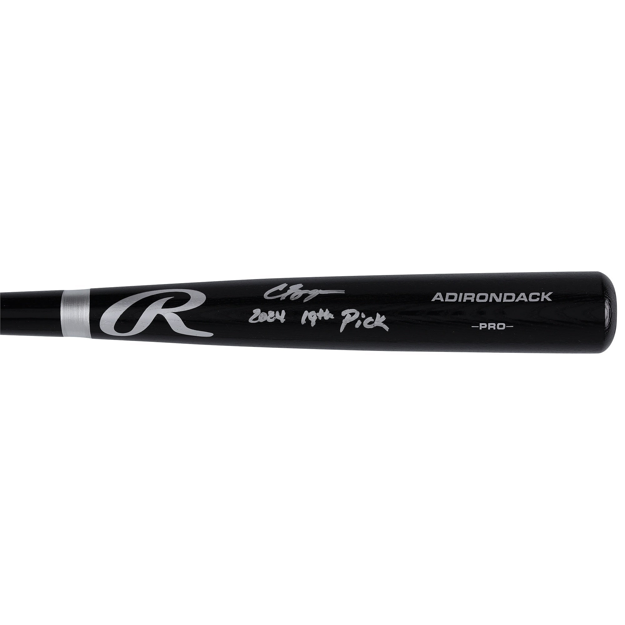 Carson Benge New York Mets Autographed Fanatics Authentic Black Rawlings Pro Bat with "2024 19th Pick" Inscription