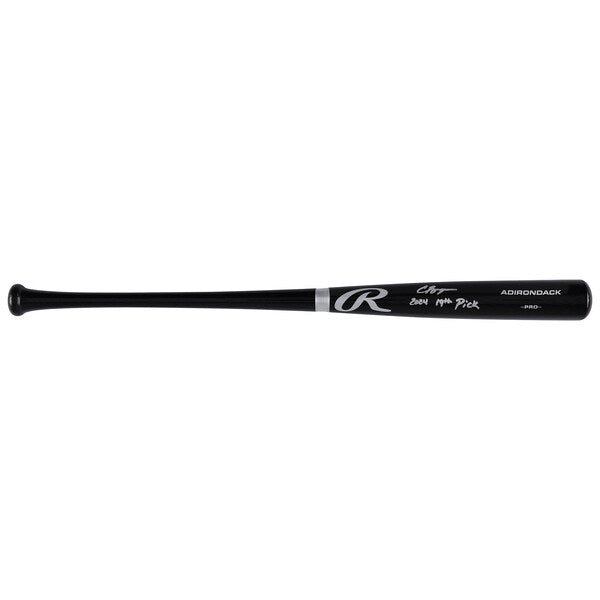 Carson Benge New York Mets Autographed Fanatics Authentic Black Rawlings Pro Bat with "2024 19th Pick" Inscription