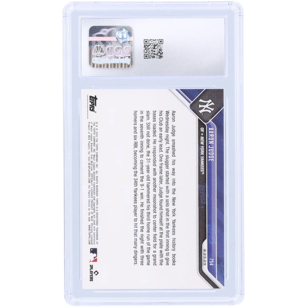 Aaron Judge 2023 Topps Now #754 Card | CGC Graded 10
