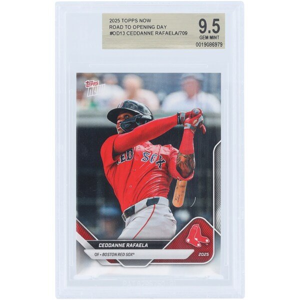 Ceddanne Rafaela Boston Red Sox 2025 Topps Now Road to Opening Day #OD-13 BGS Authenticated 9.5 Card