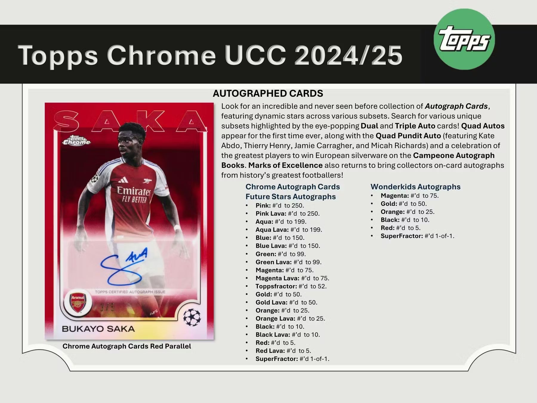2024-25 Topps Chrome UEFA Club Competitions Soccer Blaster Trading Cards