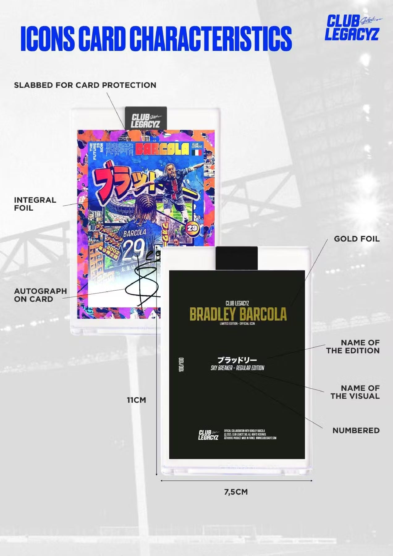 2025 Club Legacyz Icons Soccer Second Edition Hobby Trading Cards LV