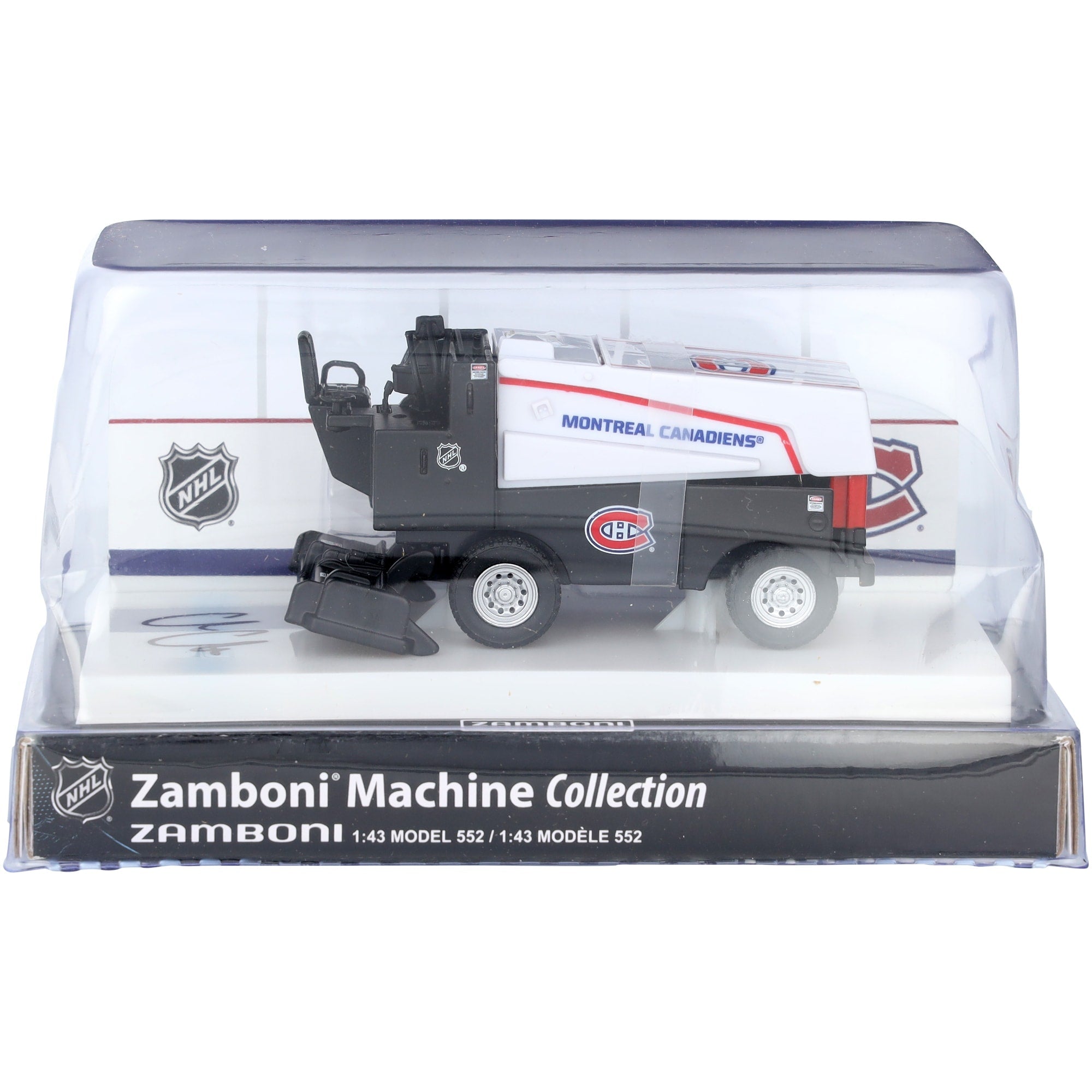 Cole Caufield Montreal Canadiens Autographed Fanatics Authentic 1:43 Scale Die-Cast Zamboni