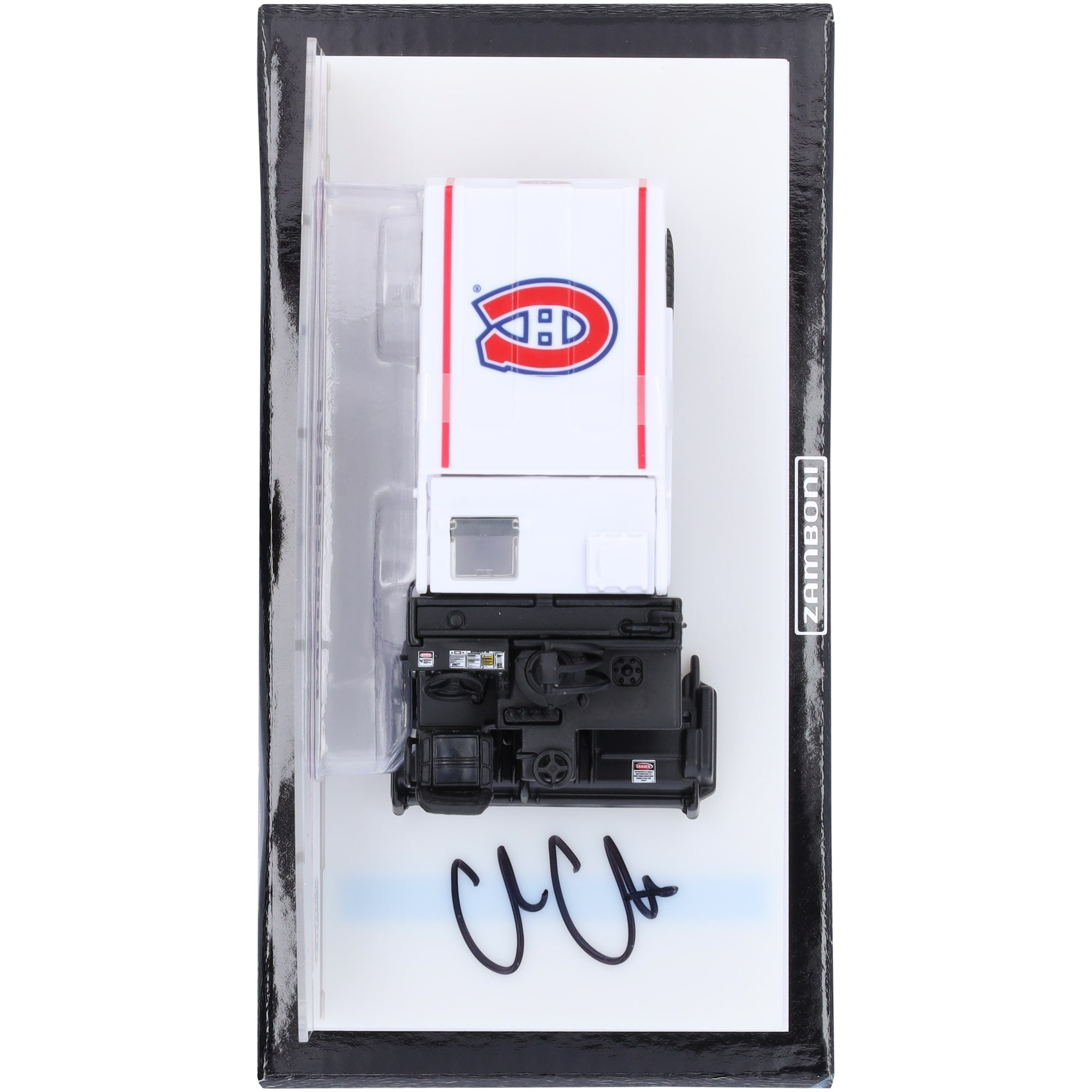 Cole Caufield Montreal Canadiens Autographed Fanatics Authentic 1:43 Scale Die-Cast Zamboni