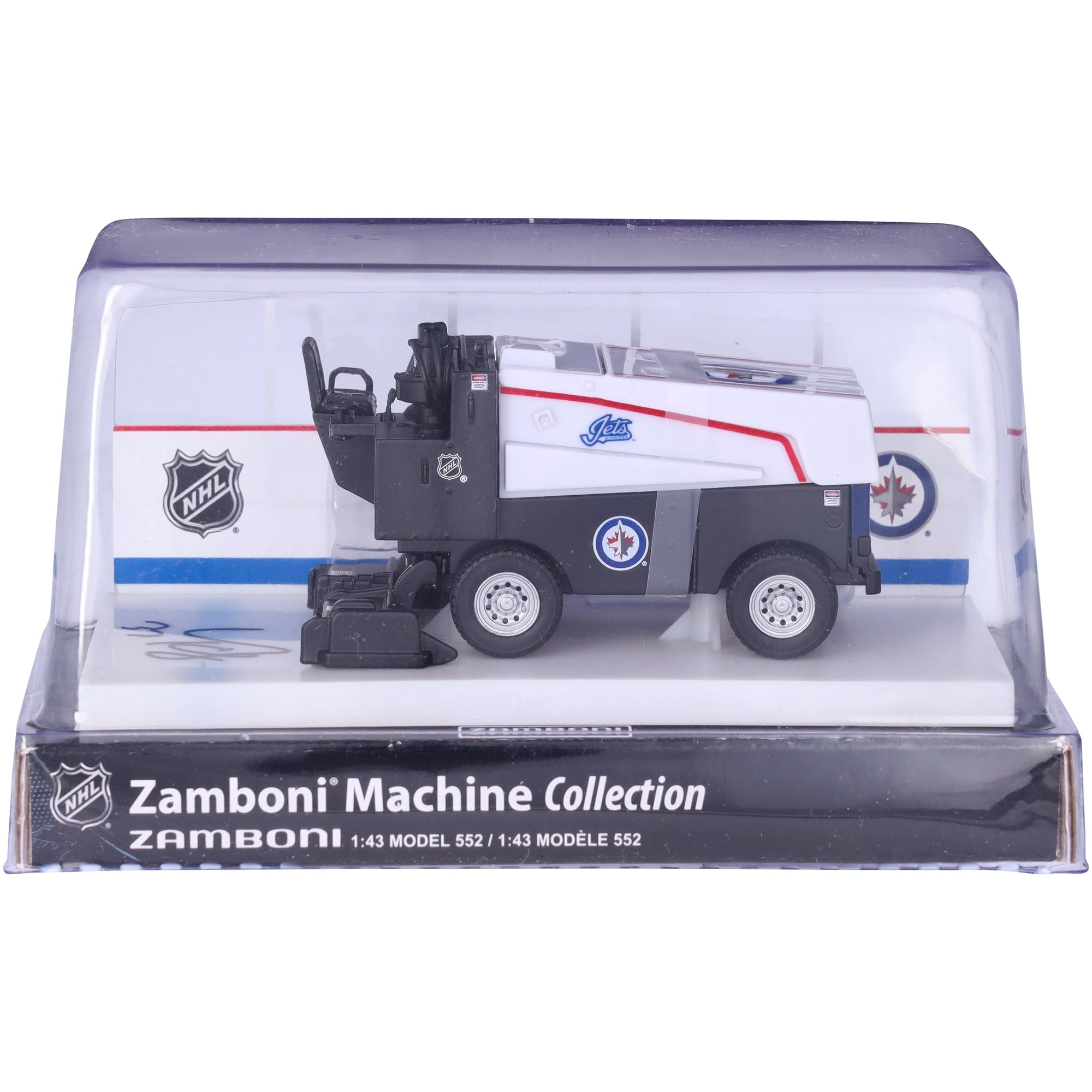 Connor Hellebuyck Winnipeg Jets Autographed Fanatics Authentic 1:43 Scale Die-Cast Zamboni