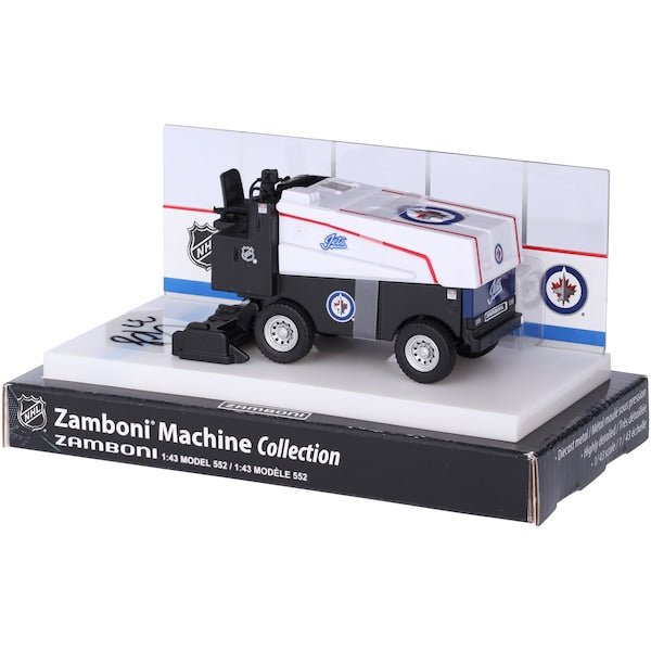 Connor Hellebuyck Winnipeg Jets Autographed Fanatics Authentic 1:43 Scale Die-Cast Zamboni