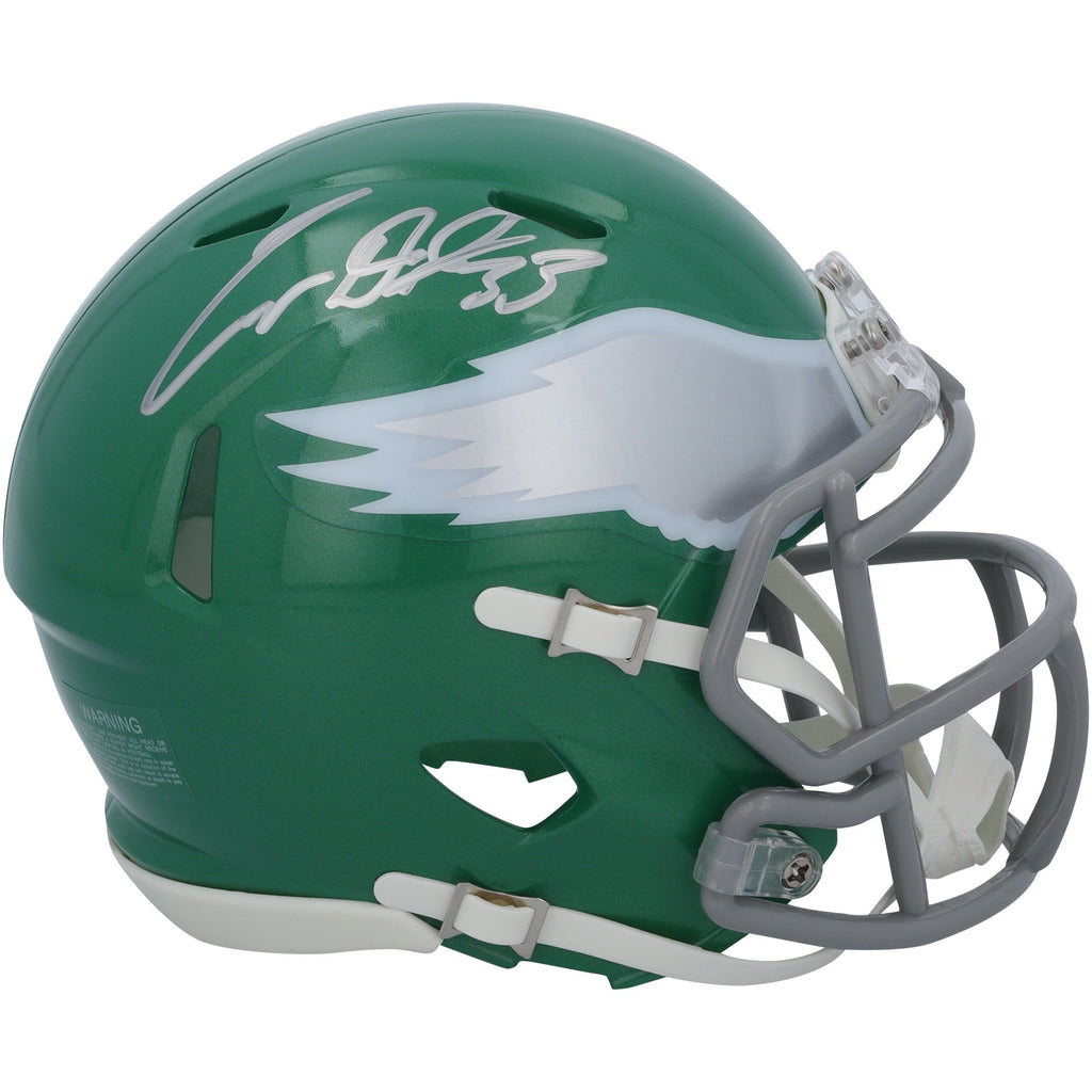 Cooper DeJean Philadelphia Eagles Autographed Fanatics Authentic Alternate Kelly Green Speed Mini Helmet