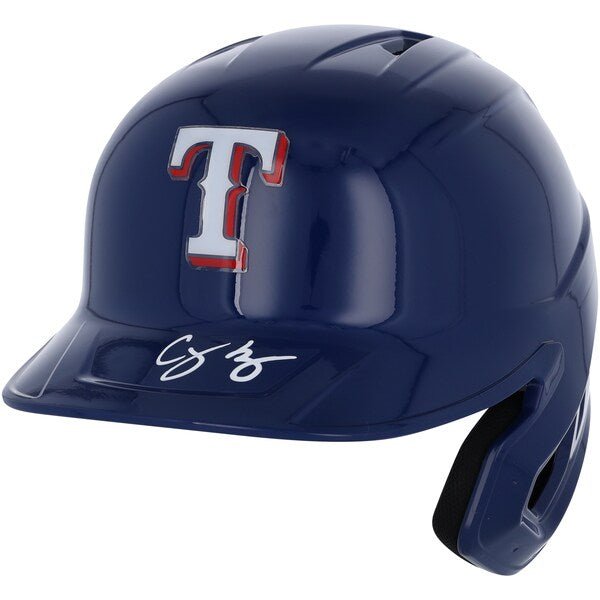 Corey Seager Texas Rangers Autographed Fanatics Authentic Rawlings Mach Pro Replica Batting Helmet