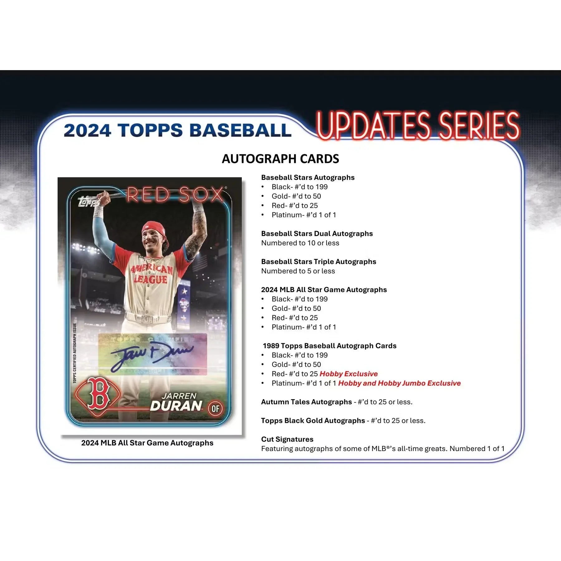 2024 Topps Update Series Baseball Hobby Jumbo 6-Box Case (Ships Sealed Only)