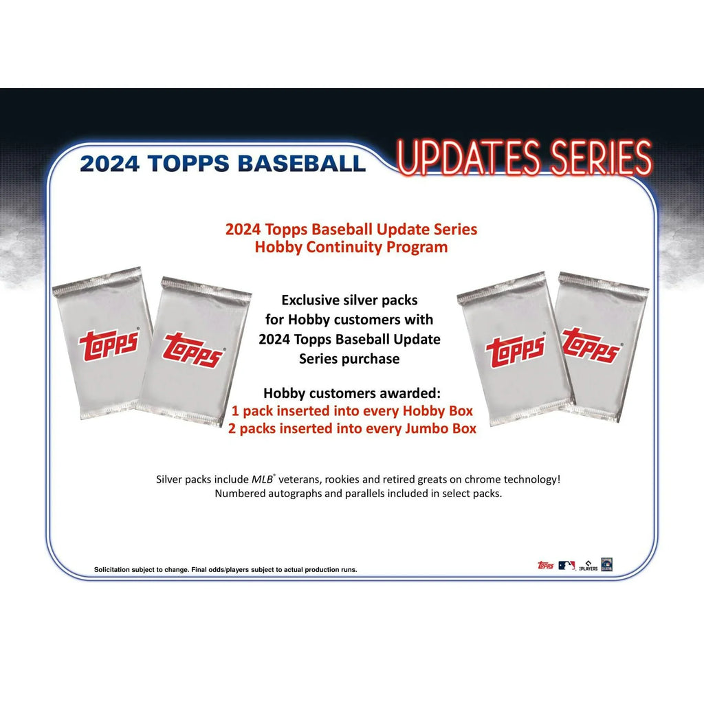 2024 Topps Update Series Baseball Hobby Jumbo Box (Ships Sealed Only)