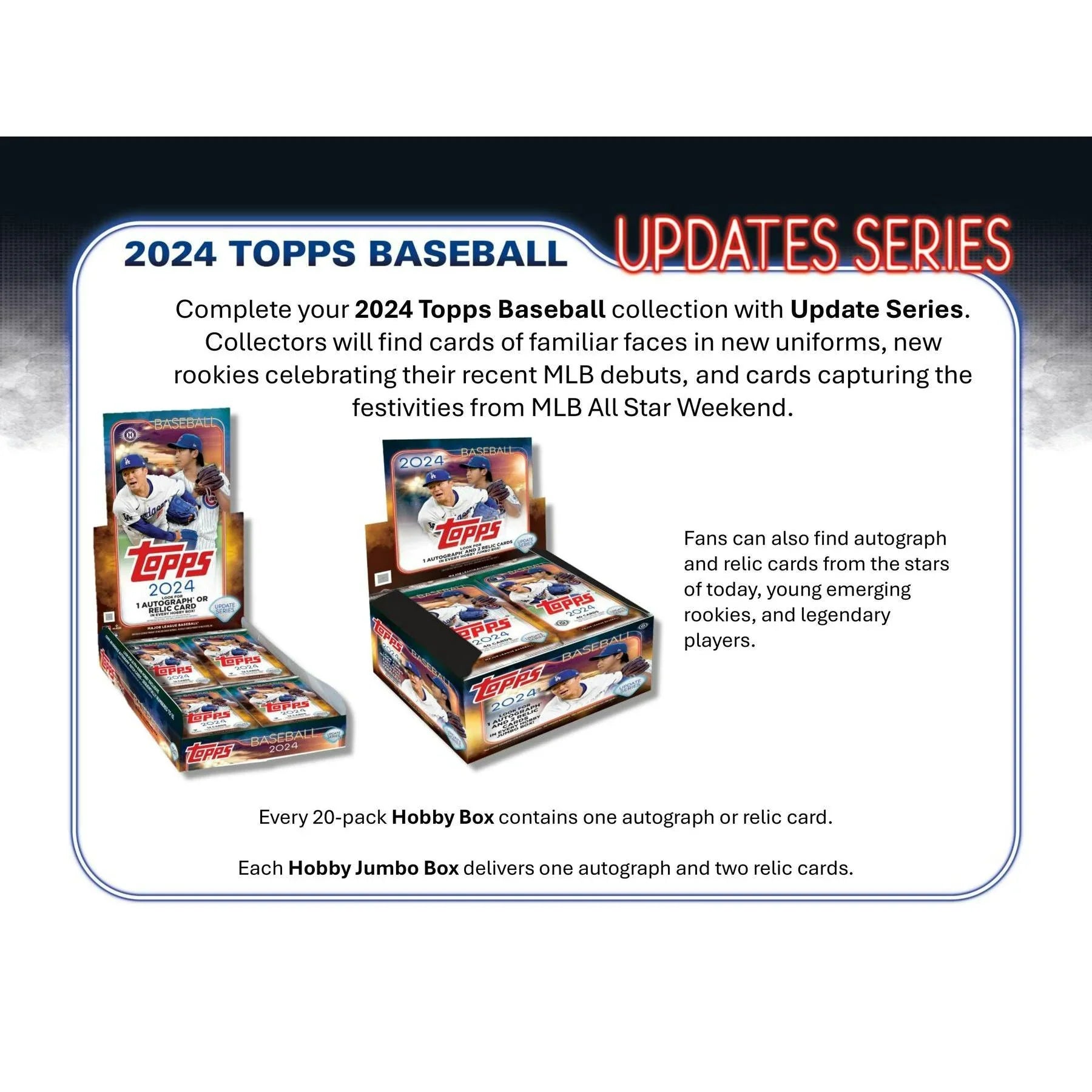 2024 Topps Update Series Baseball Hobby Jumbo Box (Ships Sealed Only)