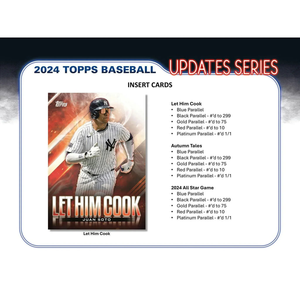 2024 Topps Update Series Baseball Hobby Jumbo Box (Ships Sealed Only)