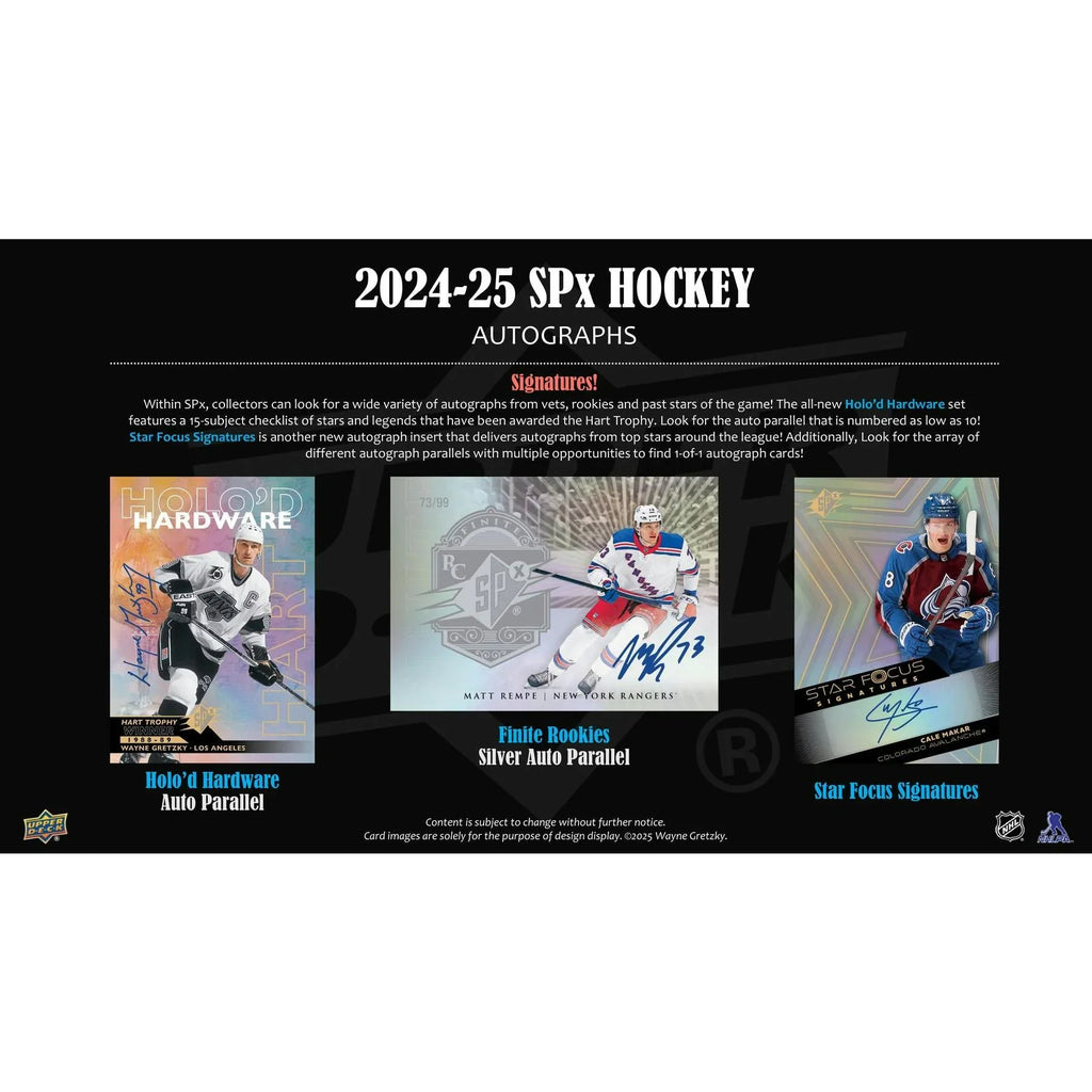 2024 25 Upper Deck SPx Hockey Hobby 20 Box Case (Ships Sealed Only) - D1